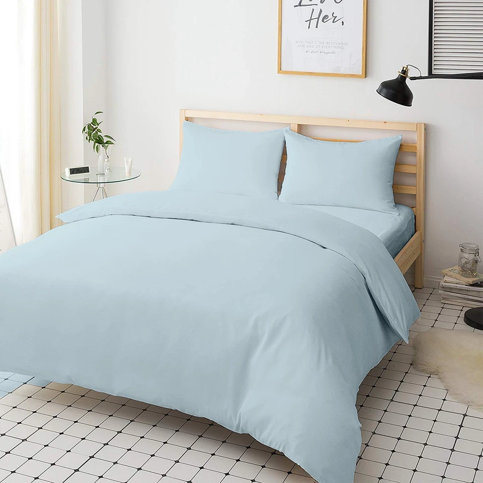 100% Egyptian Cotton Duvet Cover Set TC 200 Thread Count